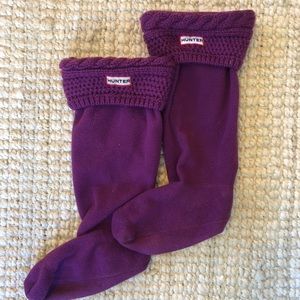 Hunter Original Cable Cuff Tall Boot Socks